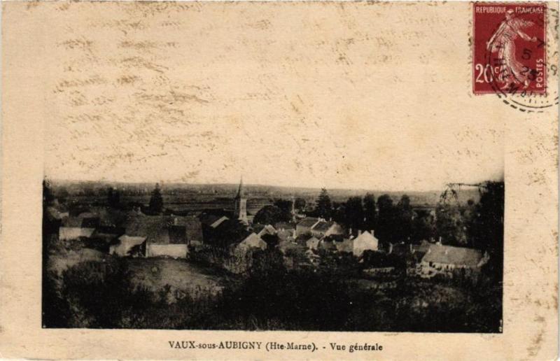 Carte postale ancienne Vaux-sous-Aubigny - Vue generale