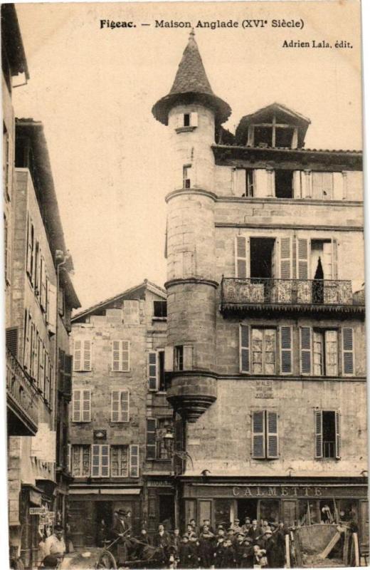Carte postale ancienne Figeac - Maison Anglade (Xvi siecle) à Figeac