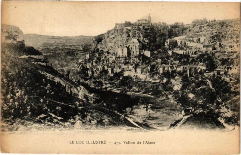Carte postale ancienne Le Lot Illustre - Vallon de l'Alzon