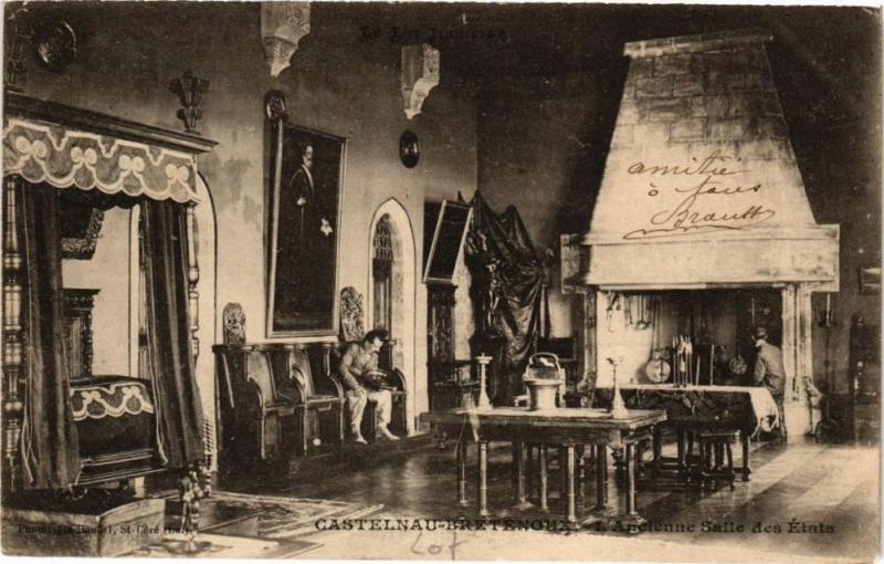 Carte postale ancienne Gastelnau-Bretenoux - L'Ancienne Salle des Etats à Bretenoux
