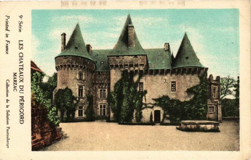 Carte postale ancienne Les Chateaux du Perigord-Marzac