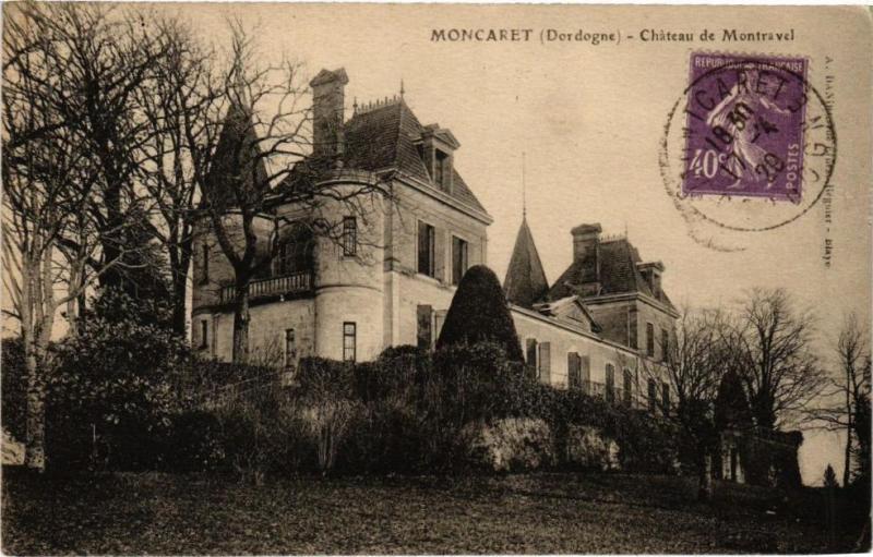 Carte postale ancienne Moncaret-Chateau de Montravel