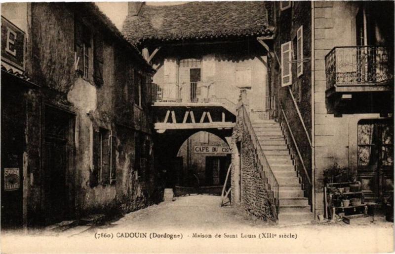 Carte postale ancienne Cadouin-Maison de Saint-Louis