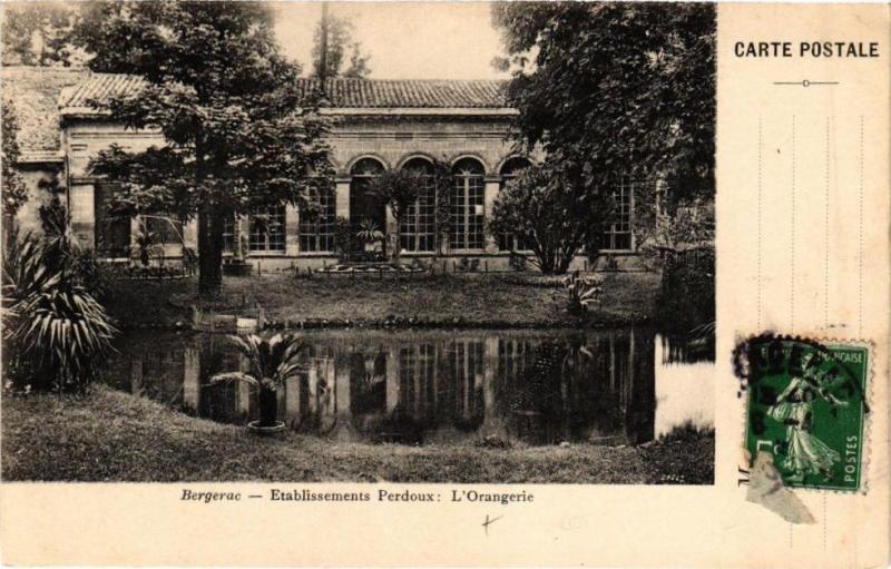 Carte postale ancienne Bergerac-Etablissement Perdoux-L'Orangerie à Bergerac