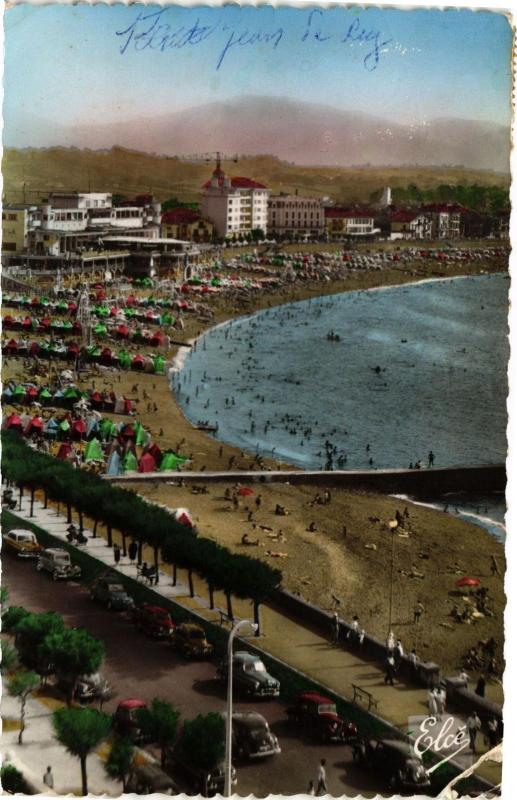 Carte postale ancienne Saint-Jean-de-Luz - La Grande Plage à Saint-Jean-de-Luz
