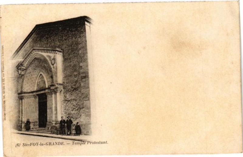 Carte postale ancienne Sainte-Foy-la-Grande - Temple Protestant à Sainte-Foy-la-Grande