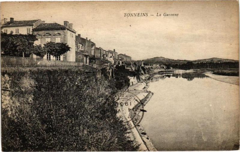 Carte postale ancienne Tonneins-La Garonne à Tonneins