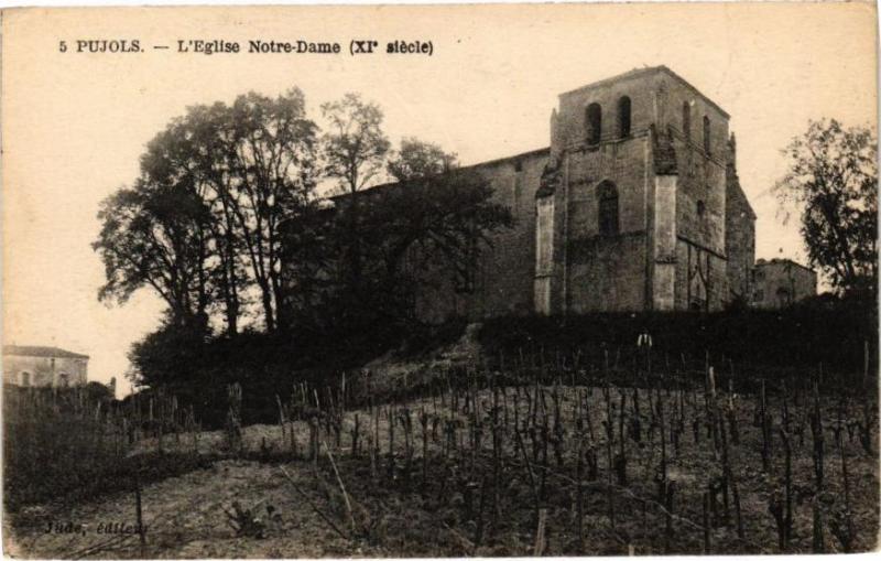 Carte postale ancienne Pujols-L'Eglise N.-D. à Pujols