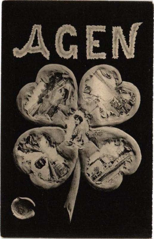 Carte postale ancienne Agen - Souvenir à Agen