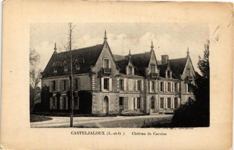 Carte postale ancienne Casteljaloux-Chateau de Carnine à Casteljaloux