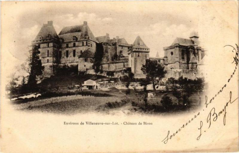 Carte postale ancienne Chateau de Biron