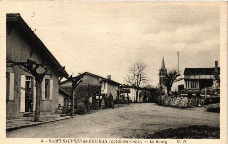 Carte postale ancienne Saint-Sauveur-de-Meilhan-Le Bourg à Saint-Sauveur-de-Meilhan