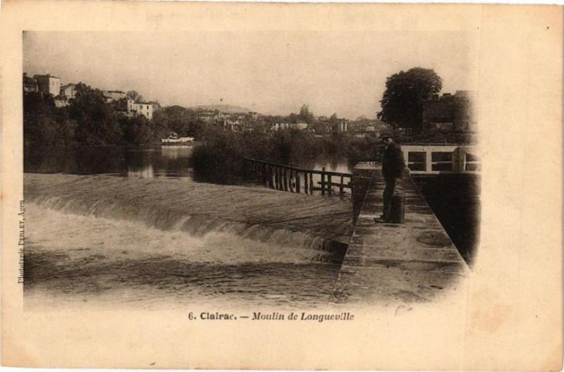 Carte postale ancienne Clairac-Moulin de Longueville à Clairac