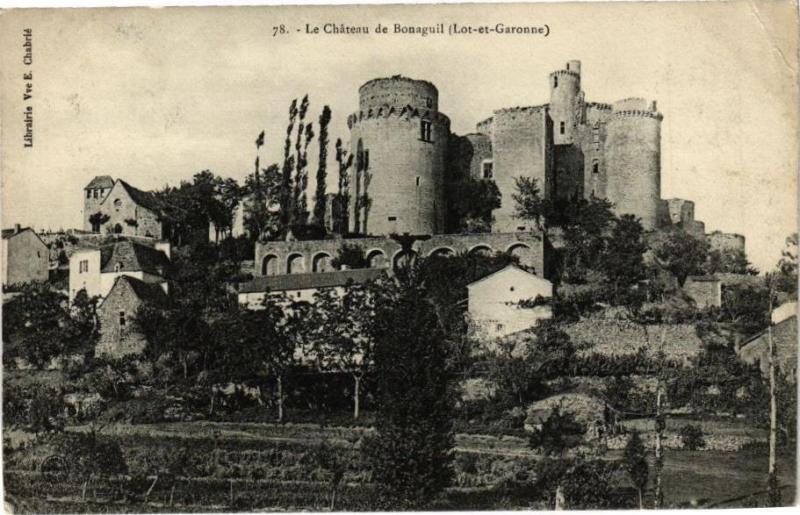 Carte postale ancienne Chateau de Boneguil (Xiv siecle)