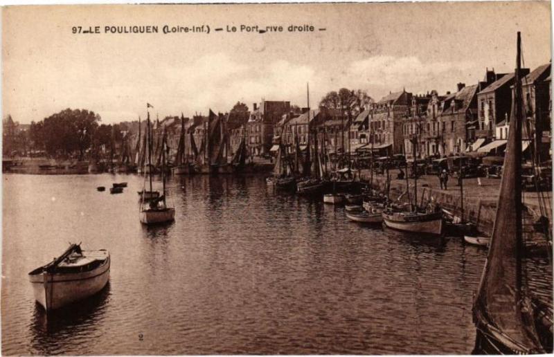 Carte postale ancienne Le Pouliguen - Le Port rive droite au Pouliguen