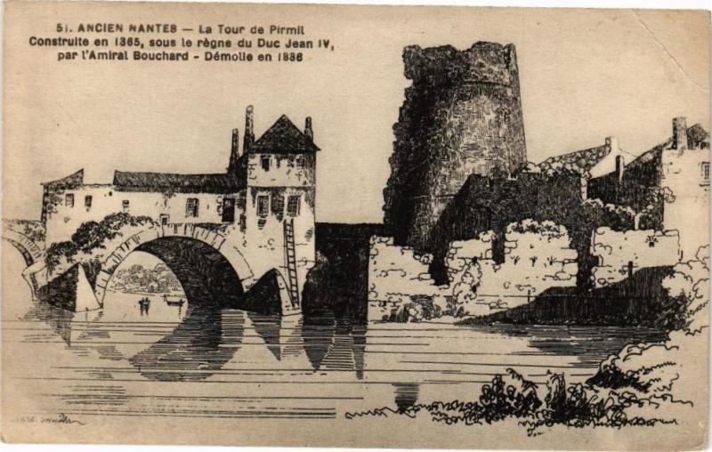 Carte postale ancienne Nantes - La Tour le Pirmil à Nantes
