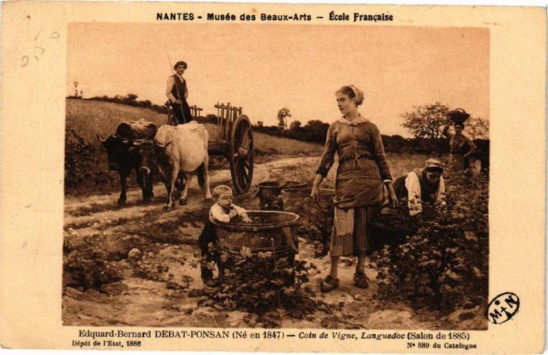 Carte postale ancienne Nantes - Musée des Beaux Arts à Nantes