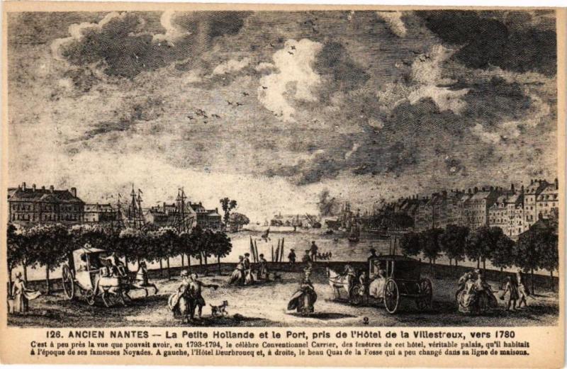 Carte postale ancienne Nantes - La Petite Hollande et le Port à Nantes