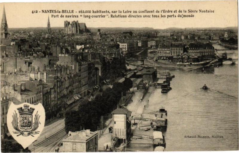 Carte postale ancienne Nantes-la Belle à Nantes