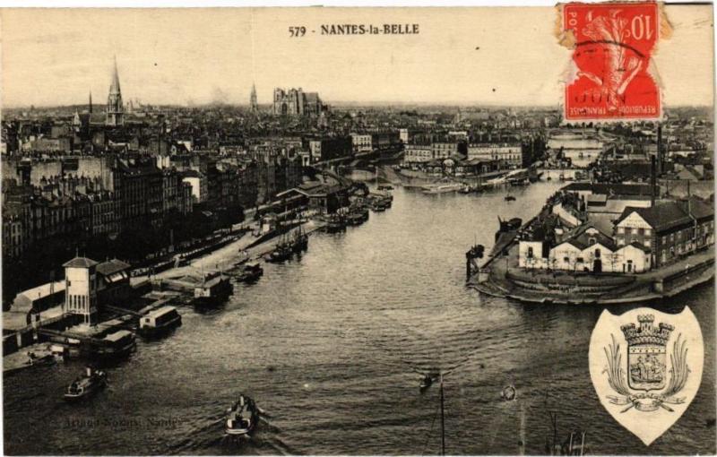 Carte postale ancienne Nantes-la Belle à Nantes