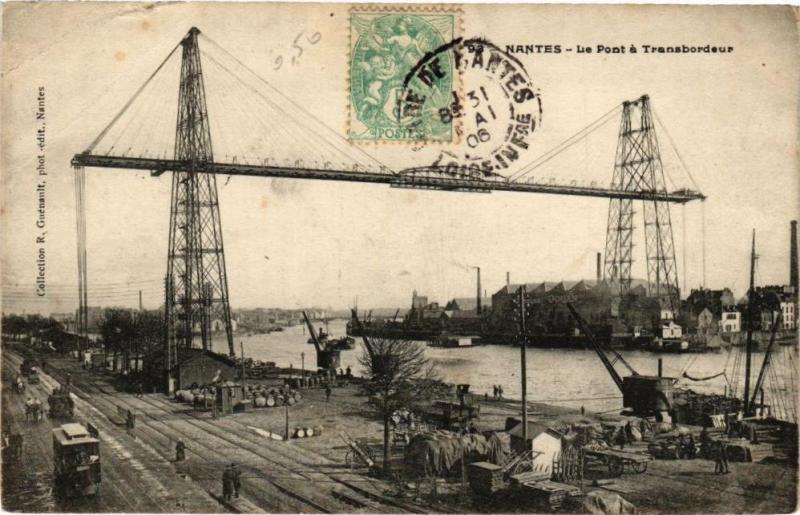 Carte postale ancienne Nantes - Le Port a Transbordeur à Nantes