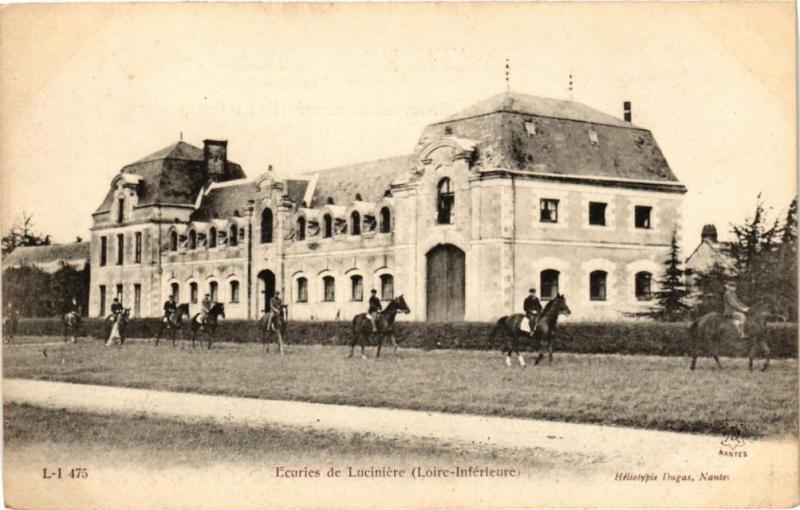 Carte postale ancienne Ecuries de Luciniere