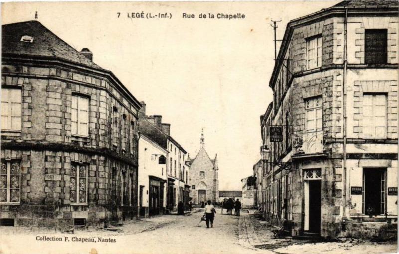 Carte postale ancienne Lege-Rue de la Chapelle