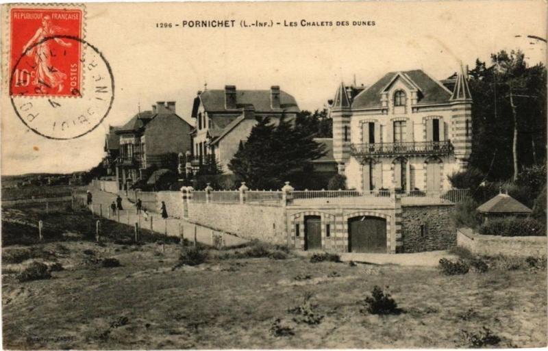 Carte postale ancienne Pornichet - Les Chalets des Dunes à Pornichet