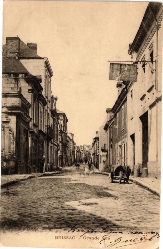 Carte postale ancienne Brissac-Grande Rue