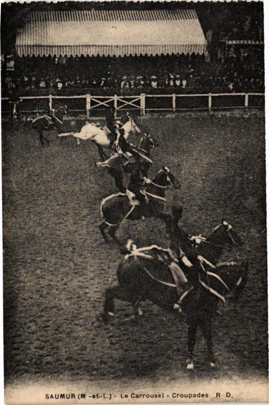 Carte postale ancienne Saumur - Le Carrouset - Croupades à Saumur