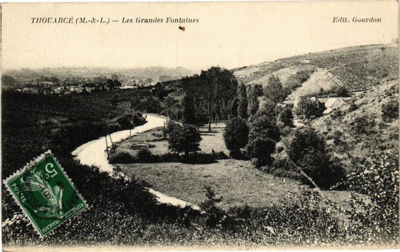 Carte postale ancienne Thouarce (M.-&-L.) - Les Grandes Fontaines