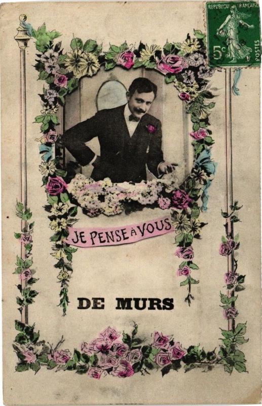 Carte postale ancienne Le Pense a Vous de Murs