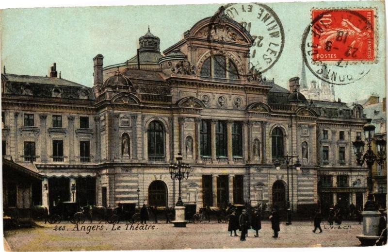 Carte postale ancienne Angers - Le Théatre à Angers