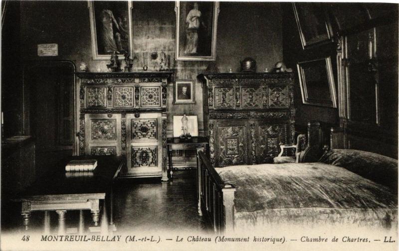 Carte postale ancienne Montreuil-Bellay - Le Chateau (Monument hisorique) à Montreuil-Bellay