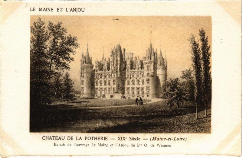 Carte postale ancienne Le Maine et l'Anjou Chateau de la Potherie Xix S. (Maine-et-Loire) à Challain-la-Potherie