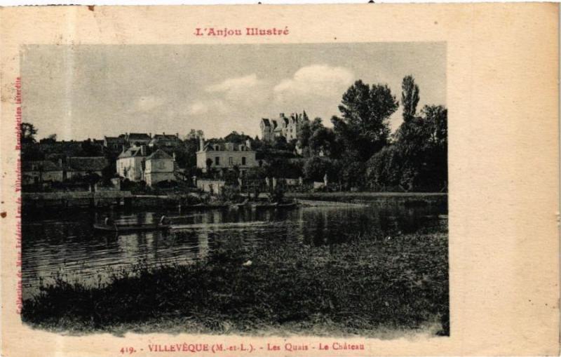 Carte postale ancienne VillEVEQUE - Les Quasis - Le Chateau