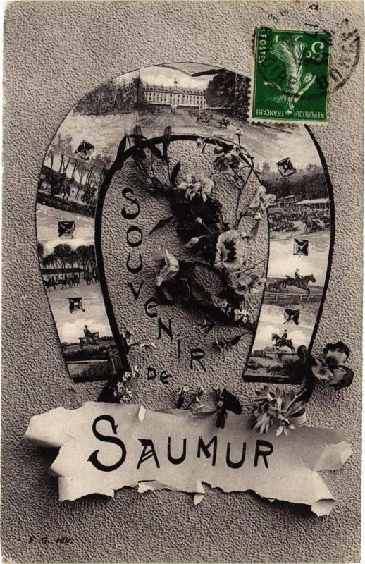 Carte postale ancienne Souvenir de Saumur à Saumur