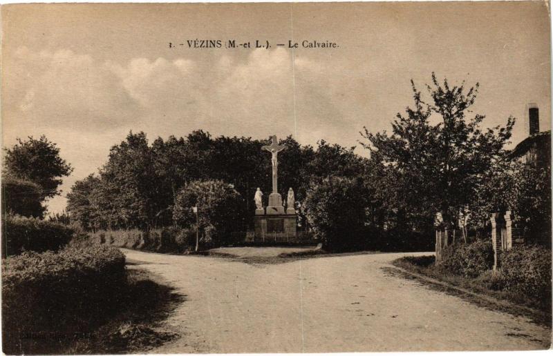Carte postale ancienne Vezins - Le Calvaire à Vezins