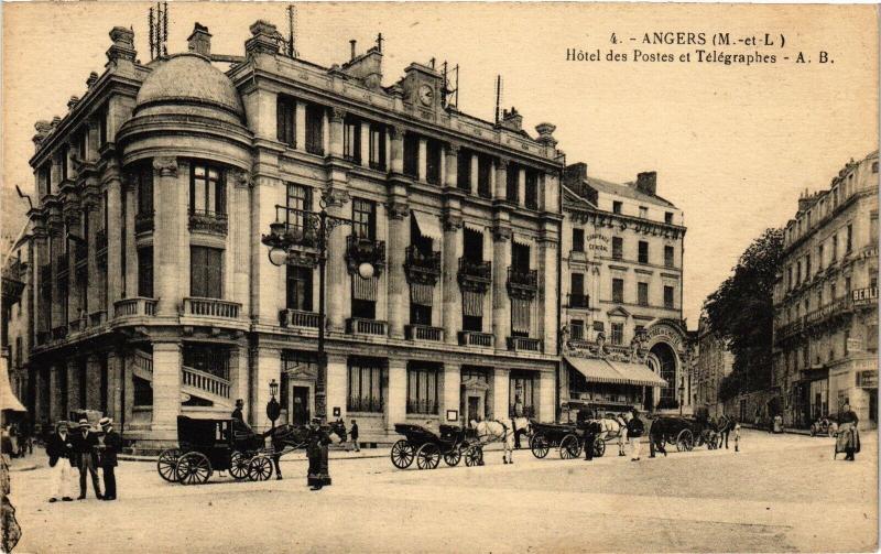 Carte postale ancienne Angers - Hotel de Postes et Telegraphes à Angers