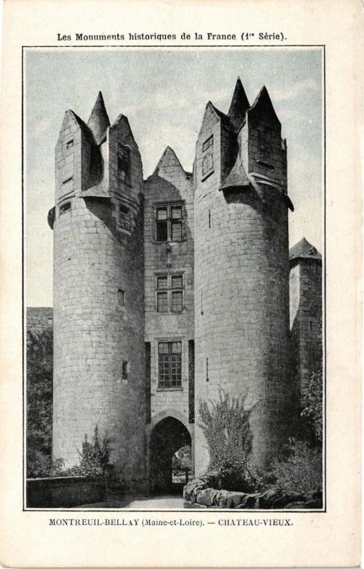 Carte postale ancienne Montreuil-Bellay (Maine-et-Loire) - Chateau - Vieux à Montreuil-Bellay