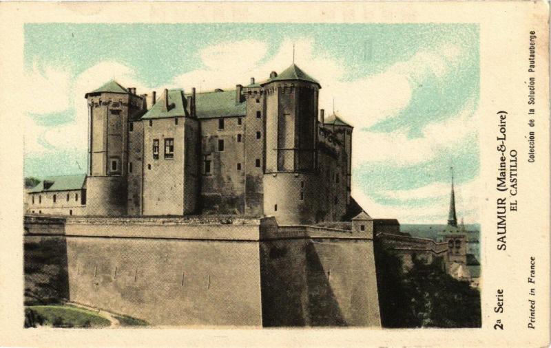Carte postale ancienne Saumur (Maine-&-Loire) - El Castillo à Saumur