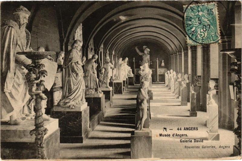 Carte postale ancienne Angers - Musée d'Angers - Galerie David à Angers