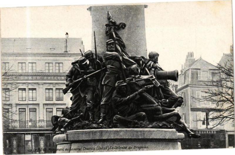 Carte postale ancienne Ed. Aqua 157 Le Mans Monument du général Chanzy au Mans