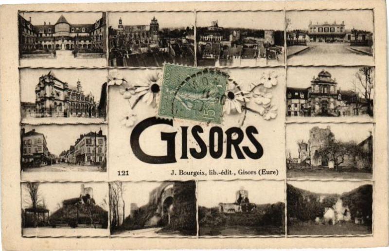 Carte postale ancienne Gisors - J.Bourgeix lib édit Gisors à Gisors