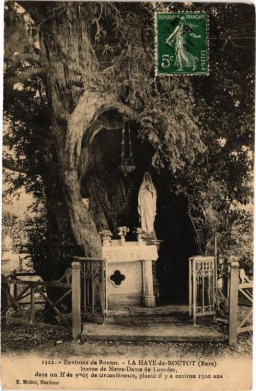 Carte postale ancienne Environs de Routot - L Haye-de-Routot - Statue de Notre-Dame...(181611) à Routot