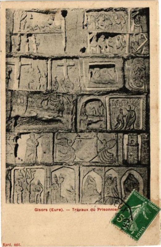 Carte postale ancienne Gisors - Travaux du Prissonniere à Gisors