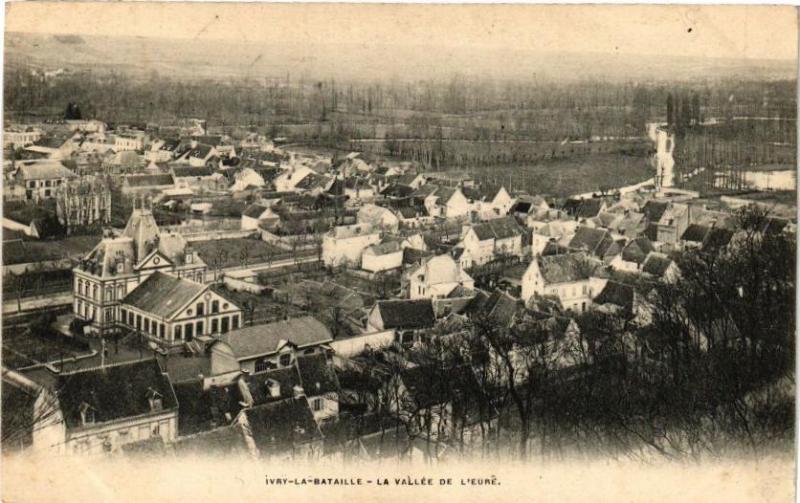 Carte postale ancienne Ivry-la-Bataille - La Vallée de L'Eure à Ivry-la-Bataille
