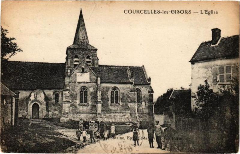 Carte postale ancienne Conurcelles-les-Gisors - L'Eglise à Gisors