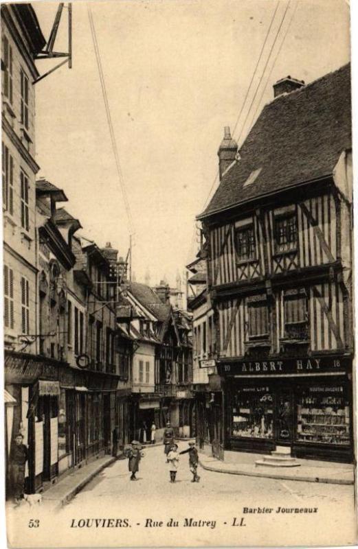 Carte postale ancienne Louviers - Rue du Matrey à Louviers