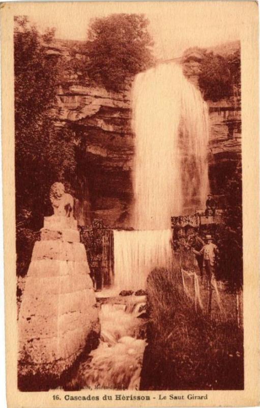 Carte postale ancienne Cascades du Herisson-Le Saut Girard